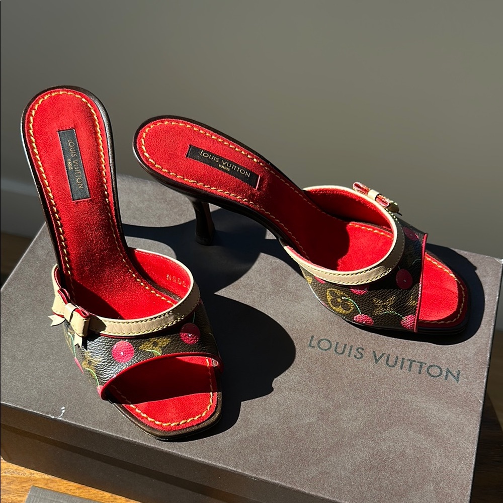 Louis Vuitton Monogram Cerises Women's Heels